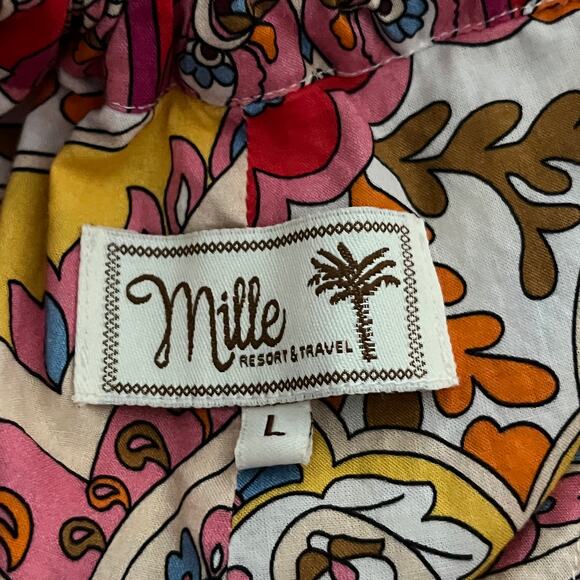 Mille Resort & Travel Marilyn Sleeveless Cotton Midi Dress in Zanzibar Large - Picture 6 of 6